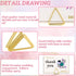 Eersida 60 Pieces Table Number Holder Place Samll Triangle Shape Name Numbers Table Photo Picture Holder Stand Clip for Wedding Baby Shower Party,...