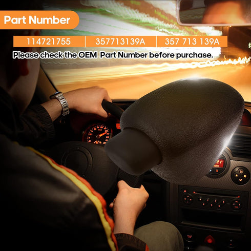 Dade Automatic Shift Knob 1992-1998 357 713 139A Compatible with VW MK3 Jetta Golf Cabrio Passat...