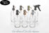 Industrial Rewind Clear Glass Soap Dispenser with Brass Metal Pump and Non Slip Coaster - 16oz Refillable Liquid Soap Dispenser Pump Bottle for Ba...