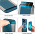 HiWe for MagSafe Wallet, Magnetic Card Wallet Holder for iPhone 15/14/13/12 Series, Leather Wallet, Fit 6 Cards, Slim, RFID Blocking, Navy Blue......