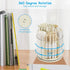 SAYEEC Desk Pencil Pen Holder, 6 Slots Rotating Desk Organizer Makeup Brush Holder Pencil Cup Pot, Desktop Stationery Supplies Organizer Storage B...