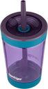 Contigo Kids Spill-Proof 14oz Tumbler with Straw and BPA Free Plastic Eggplant...