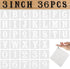 3 Inch Letter Stencils and Numbers, 36 Pcs Alphabet Stencils Reusable Plastic Drawing Templates Kits for Painting on Wood, Wall, Canvas, Chalkboar...