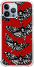 Moth Skull Case Compatible with iPhone 15 Pro, Red Horror Moth Case for iPhone 15 Pro, Unique TPU Protective Phone Case......