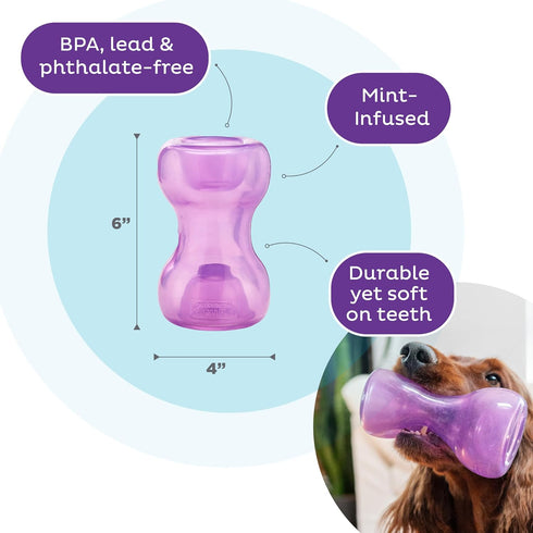 Outward Hound Double Snoop Interactive Treat Stuffer Durable Dog Toy, Dog Treat Toy, Purple...