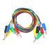 5Pcs Dual 4mm Banana Plug 5 Colors Multimeter Test Leads Lead Wire Silicone Pluggable Cable Wire for Laboratory Electric Testing 100cm...