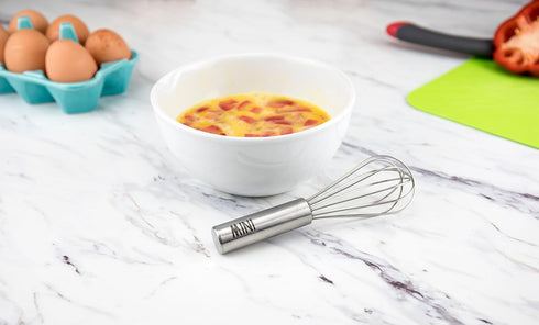 Stainless Steel Mini Whisk, 6" - Kitchen Mini Whisks for Cooking, Blending, Mixing, Stirring, Whipping & Beating - Whisking Tool as Mixer, Frother...