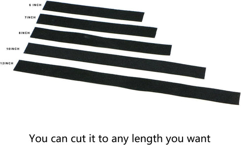 Reusable Fastening Tape Cable Ties 3/4 Inch Double Side Hook Roll (10 Yard, Black)...