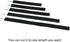 Reusable Fastening Tape Cable Ties 3/4 Inch Double Side Hook Roll (10 Yard, Black)...