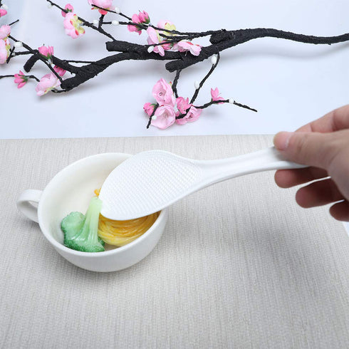 uxcell Plastic Non Stick Rice Paddle Potato Food Service Spoon Scoop, White...