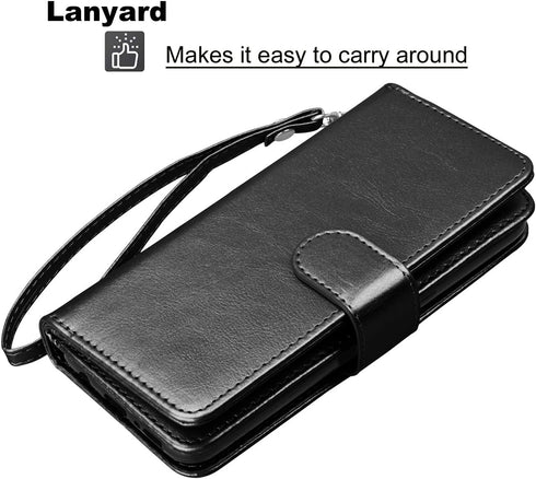 Takfox Wallet Case for Samsung Galaxy A20, Galaxy A20 Case Wallet with ID Credit Card Holder Slots Folio Flip Kickstand Detachable Magnetic Phone ...