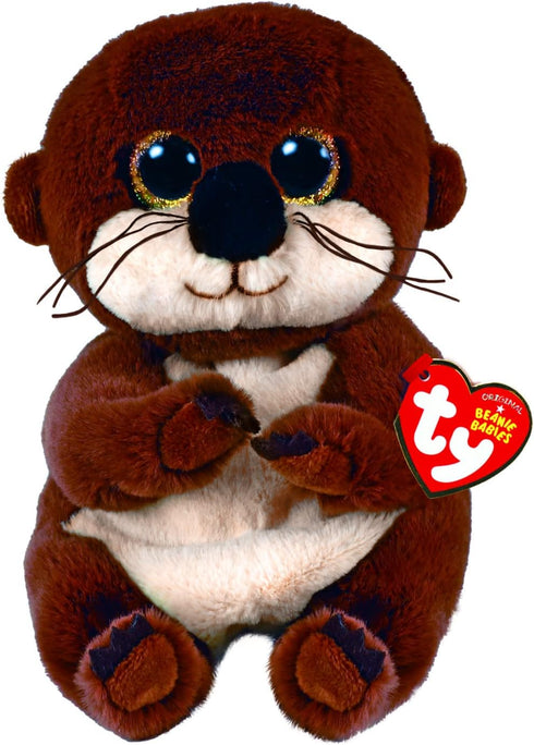 Ty Beanie Bellie Mitch a Brown Otter - 6"...