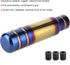 Fydun Car Gear Shift Knob 5.1in Aluminum Interior Decoration Gear Shift Knob Shifter Burnt Blue with 3 Adapters Universal Accessories for Car...