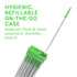 Grin Softstx, Gentle Dental Picks, 90 Count, Soft Flexible Bristles, Textured Plaque Removing Toothpick, Minty Flavor, for Between Teeth, Refillab...