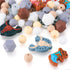 66Pcs Western Cowboy Focal Beads Silicone Keychain Making Kit Cow Horse Animal Beads Cowboy Hat Boots Round Hexagon Spacer Beads for Crafts DIY Pe...