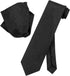 Vesuvio Napoli Solid Metallic Color NeckTie Handkerchief Matching Neck Tie Set...