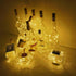 10 Pack 20 LED Wine Bottle Cork Lights Mini Fairy String Lights Copper Wire, Battery Operated Starry Lights for DIY, Festival, Wedding, Party, Ind...