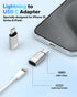 MoKo Lightning Female to USB C Male Adapter 2 Pack, Lightning to USB C Converter for iPhone 15 Series, iPad, iPhone to USB C Adapter for Fast Char...