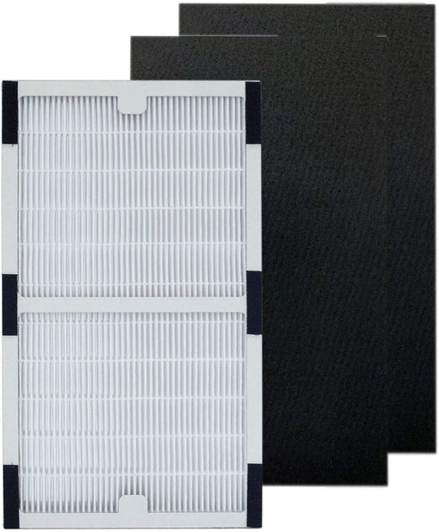 PUREBURG IAF-H-100C True HEPA Replacement Filter Compatible with Idylis IAF-H-100C IAP-10-200 IAP-10-280 Air Purifiers, H13 Activated Carbon Air C...