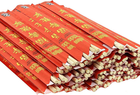Premium Disposable Bamboo Chopsticks Sleeved and Separated (Bag of 200 Pair)...