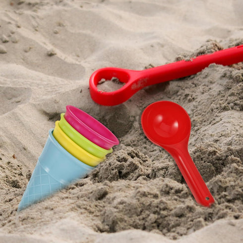 5pcs Childern Beach Toy Kids Beach Toys Ice Cream Cup Toys...
