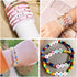 Round Letter Beads A 4x7mm Acrylic White Vowel Alphabet Beads for Bracelets DIY Jewelry Keychains Making Sunglasses - 300pcs...