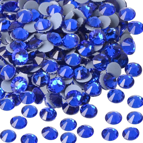 FYGEM 1500 Pcs Hot Fix Iron Rhinestones DIY Jewelry Making with Picking Pen (Sapphire, SS20)...