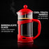 OVENTE French Press Coffee Maker 34 Ounce with Heat Resistant Borosilicate Glass & Stainless Steel 4-Level Filtration System, Portable Cold Brew C...