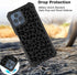 for REVVL 6 5G Phone Case with Screen Protector (Tempered Glass), Slim TPU Rugged Corners Bumper Cover for T-Mobile REVVL 6 5G 2022?Black Leopard ...