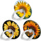Bonoma Cell Phone Ring Holder Stand, 3 Pack Sunflowers 360 Rotation Universal Smartphone Ring Grip Stand Compatible with Smartphones and Tablets...