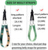 Pet Dog Grooming Arm Accessories - Pet Dog Grooming Belly Straps with Connector Pet Dog Grooming Loops Dog Loop Nylon Restraint Noose Adjustable F...