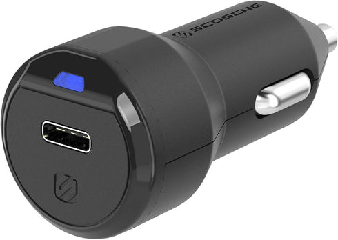 Scosche CPDC8-SP PowerVolt™ 18W Certified USB Type-C Car Charger Power Delivery 3.0 for standard USB-C Devices - Black...