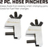 Powerbuilt 2 Piece Hose Pinchers, Brake Line Clamp, Hose Pinch Clamp Pliers, 1" Opening, for Temporarily Sealing Off Vacuum Lines, Fuel Lines - 64...