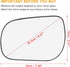 X AUTOHAUX Car Rearview Left Side Non-Heated Mirror Glass with Backing Plate 8796142790 for Toyota RAV4 2006-2011...