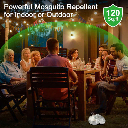 4 Pack Powerful Mosquito Repellent - Natural Deet Free Mosquito Repellent for Kids Adults Outdoor Patio Home Travel Camping Yard, Keep Mosquito Aw...