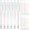 Seajan 6 Pcs Quick Dry Ballpoint Glue Pen with 12 Pcs Glue Refills Easy Control and Precise Apply Liquid Glue Pens for Crafting Scrapbooking Card ...