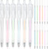 Seajan 6 Pcs Quick Dry Ballpoint Glue Pen with 12 Pcs Glue Refills Easy Control and Precise Apply Liquid Glue Pens for Crafting Scrapbooking Card ...