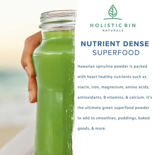 Blue Spirulina Powder Organic Blue Green Algae Powder for Supplements, Smoothies, & Baked Goods | Rich Source of Vegan Protein, Vitamins, & Phyton...