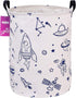 Laundry Hamper Large Canvas Fabric Lightweight Storage Basket/Toy Organizer/Dirty Clothes Collapsible Waterproof for College Dorms, Boys and Girls...