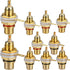 10Pcs Audio Terminal Jack Panel Mount RCA Lotus Head Welding Female Socket Connector (5Pcs Black + 5Pcs Red)...