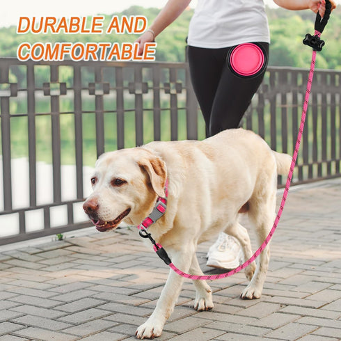 BARKBAY Dog Leashes for Large Dogs Heavy Duty Dog Leash 4/5/6 FT with Comfortable Padded Handle and Highly Reflective Threads for Medium Large Dog...