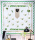 Schoolgirl Style Simply Boho Bulletin Board Set—Home Sweet Classroom Macrame Header, Leaf Border Trims, Hanging Planters, Assorted Leaves, Hexagon...