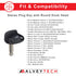 AlveyTech Stereo Plug Style Key with Round Knob Head for Pride & Go-Go Scooter - Replacement for GOGO, Pride, Merits, Golden, & Drive Mobility Sco...