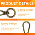 100PCS Swivel Clasps Lanyard Snap Hooks with Key Rings, Swivel Snap Hooks, Keychain Hook, 50 Pcs Large and Small Swivel Hooks, Swivel Clasp with 5...