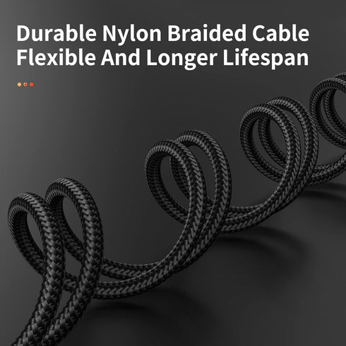 USB C Cable 3-Pack(3ft/6ft/6ft), USB A to USB C Fast Charger Cord Nylon Braided Compatible with 15/Plus/Pro/Pro Max?Galaxy S22 S21 A51 S10 S9, and...