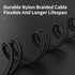 USB C Cable 3-Pack(3ft/6ft/6ft), USB A to USB C Fast Charger Cord Nylon Braided Compatible with 15/Plus/Pro/Pro Max?Galaxy S22 S21 A51 S10 S9, and...