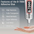 B-7000 Craft Glue for Jewelry Making, Multi-Function B-7000 Super Adhesive Glues Liquid Fusion Glue for Rhinestones Crafts, Clothes Shoes, Fabric,...