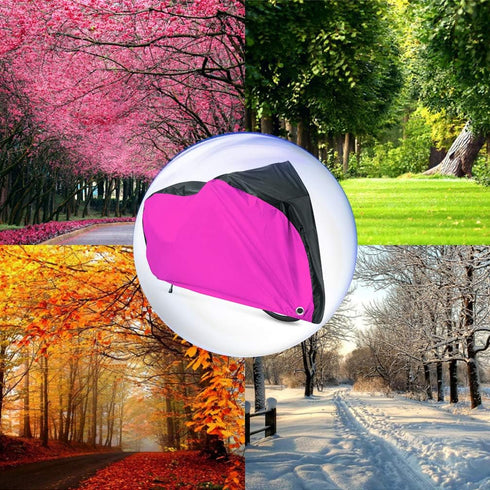 Roctee Bicycle Cover Waterproof Wind Rain Snow Proof Outdoor Mountain Bike Road Travel Bike Cycle Covers with Storage Bag, 78.7''(L) * 27.6''(W) *...