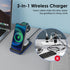 Minthouz Wireless Charger, 3 in 1 Fast Wireless Charging Station with 20W Adapter for Multiple Devices Apple Watch, AirPods, Wireless Charger Stan...