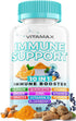 10-in-1 Immune System Support Booster with Elderberry, D3, Selenium, Quercetin, Zinc, Vitamin C, Ginger, Turmeric Curcumin, B6, Echinacea – Natura...